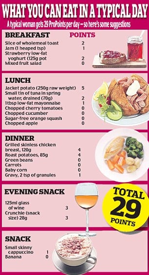 weight watchers points system